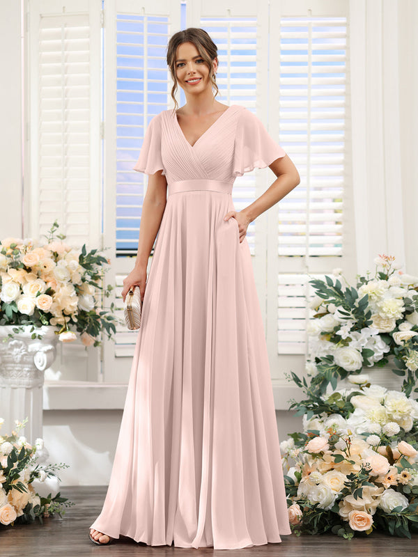 pearl pink bridesmaid dress Pink Bridesmaid Dresses