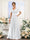A-Line V-Neck Short Sleeves Chiffon Bridesmaid Dresses with Pockets