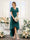A-Line V-Neck Short Sleeves Ruched Asymmetrical Chiffon Bridesmaid Dresses