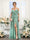 A-Line V-Neck Spaghetti Straps Chiffon Bridesmaid Dresses with Pockets