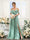 A-Line V-Neck Spaghetti Straps Chiffon Bridesmaid Dresses with Pockets