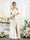 A-Line V-Neck Spaghetti Straps Chiffon Bridesmaid Dresses with Pockets