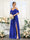 A-Line V-Neck Spaghetti Straps Chiffon Bridesmaid Dresses with Pockets