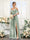 A-Line V-Neck Spaghetti Straps Chiffon Bridesmaid Dresses with Pockets