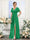 A-Line V-Neck Short Sleeves Split Side Chiffon Bridesmaid Dresses with Pockets