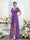 A-Line V-Neck Short Sleeves Split Side Chiffon Bridesmaid Dresses with Pockets