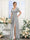 A-Line V-Neck Short Sleeves Split Side Chiffon Bridesmaid Dresses with Pockets