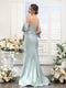 Mermaid Off-the-Shoulder Sleeveless Split Side Silk Satin Bridesmaid Dresses