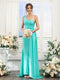 Sheath/Column One-Shoulder Sleeveless Ruched Silk Satin Bridesmaid Dresses