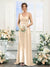 Sheath/Column One-Shoulder Sleeveless Ruched Silk Satin Bridesmaid Dresses