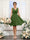 A-Line V-Neck Sleeveless Ruched Chiffon Short Bridesmaid Dresses