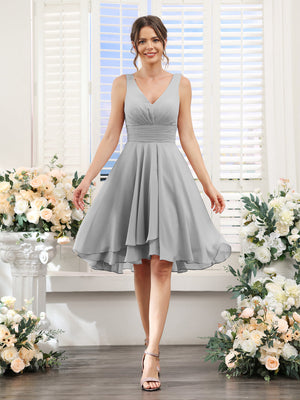 short grey bridesmaid dresses uk Steel Grey Bridesmaid Dress Sheath/Column Short Sleeves Split Long Chi