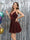 Sparkly A-Line Deep V-Neck Sleeveless Short Homecoming Dresses