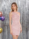 Velvet Sequins One-Shoulder Short Tight Homecoming Dresses