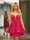 A-Line Velvet Sequins Spaghetti Straps Sleeveless Short Dresses