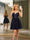 A-Line Spaghetti Straps Sleeveless Short Dresses with Appliques & Sequins