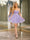 A-Line Spaghetti Straps Sleeveless Short Dresses with Belt