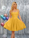 A-Line Spaghetti Straps Sleeveless Short Dresses with Appliques