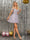 A-Line/Princess Spaghetti Straps Tulle Short Dresses with Appliques