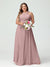 A-Line/Princess Criss Cross Sleeveless Chiffon Plus Size Bridesmaid Dresses with Sash