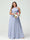 A-Line/Princess Criss Cross Sleeveless Chiffon Plus Size Bridesmaid Dresses with Sash