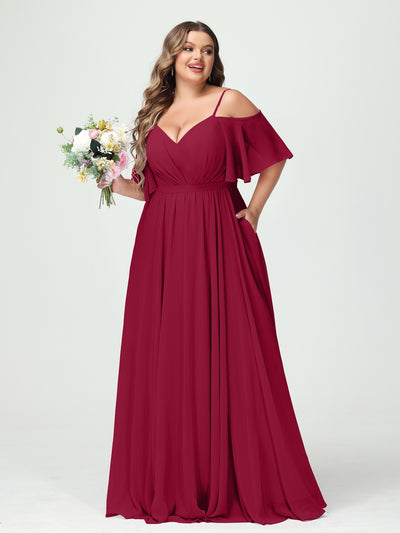 Light burgundy bridesmaid best sale dresses