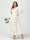 A-Line/Princess V-Neck Long Sleeves Chiffon Tea-Length Ruffles Plus Size Bridesmaid Dresses with Pockets