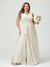 A-Line/Princess V-Neck Sleeveless Chiffon Ruffles Plus Size Bridesmaid Dresses with Pockets
