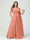 A-Line/Princess V-Neck Sleeveless Chiffon Ruffles Plus Size Bridesmaid Dresses with Pockets