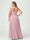 A-Line/Princess Spaghetti Straps Sleeveless Chiffon Split Side Plus Size Bridesmaid Dresses with Pockets