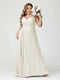 A-Line/Princess Spaghetti Straps Sleeveless Chiffon Split Side Plus Size Bridesmaid Dresses with Pockets