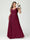 A-Line/Princess Spaghetti Straps Sleeveless Chiffon Split Side Plus Size Bridesmaid Dresses with Pockets