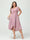 A-Line/Princess V-Neck Short Sleeves Chiffon Ruffles High-Low Plus Size Bridesmaid Dresses with Pockets