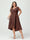 A-Line/Princess V-Neck Short Sleeves Chiffon Ruffles High-Low Plus Size Bridesmaid Dresses with Pockets