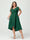 A-Line/Princess V-Neck Short Sleeves Chiffon Ruffles High-Low Plus Size Bridesmaid Dresses with Pockets