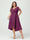A-Line/Princess V-Neck Short Sleeves Chiffon Ruffles High-Low Plus Size Bridesmaid Dresses with Pockets