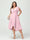 A-Line/Princess V-Neck Short Sleeves Chiffon Ruffles High-Low Plus Size Bridesmaid Dresses with Pockets