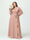 A-Line/Princess V-Neck Long Sleeves Chiffon Split Side Plus Size Bridesmaid Dresses With Pockets Belt