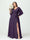 A-Line/Princess V-Neck Long Sleeves Chiffon Split Side Plus Size Bridesmaid Dresses With Pockets Belt