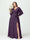A-Line/Princess V-Neck Long Sleeves Chiffon Split Side Plus Size Bridesmaid Dresses With Pockets Belt