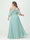 A-Line/Princess Spaghetti Straps Short Sleeves Chiffon Ruched Split Side Plus Size Bridesmaid Dresses with Pockets