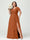 A-Line/Princess V-Neck Short Sleeves Chiffon Ruffles Split Side Plus Size Bridesmaid Dresses with Pockets