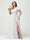 A-Line/Princess V-Neck Short Sleeves Chiffon Ruffles Split Side Plus Size Bridesmaid Dresses with Pockets