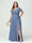 A-Line/Princess V-Neck Short Sleeves Chiffon Ruffles Plus Size Bridesmaid Dresses With Pockets