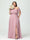 A-Line/Princess Off-the-Shoulder Short Sleeves Chiffon Split Side Plus Size Bridesmaid Dresses with Pockets