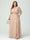 A-Line/Princess Off-the-Shoulder Short Sleeves Chiffon Split Side Plus Size Bridesmaid Dresses with Pockets