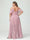 A-Line/Princess Spaghetti Straps V-Neck Short Sleeves Chiffon Ruffles Asymmetrical Plus Size Bridesmaid Dresses