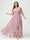 A-Line/Princess Spaghetti Straps V-Neck Short Sleeves Chiffon Ruffles Asymmetrical Plus Size Bridesmaid Dresses