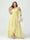 A-Line/Princess Spaghetti Straps V-Neck Short Sleeves Chiffon Ruffles Asymmetrical Plus Size Bridesmaid Dresses
