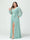 A-Line/Princess V-Neck Long Sleeves Chiffon Plus Size Bridesmaid Dresses with Pockets